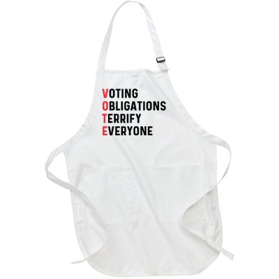 Vote Kamala Harris Funny Sarcastic Election Idea 2024 Full-Length Apron With Pockets