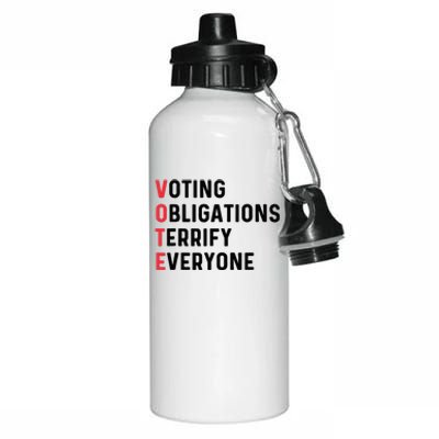 Vote Kamala Harris Funny Sarcastic Election Idea 2024 Aluminum Water Bottle