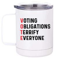 Vote Kamala Harris Funny Sarcastic Election Idea 2024 12 oz Stainless Steel Tumbler Cup