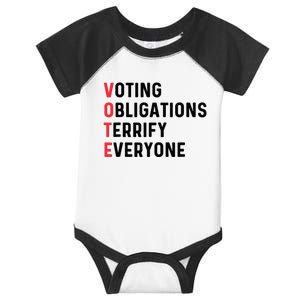 Vote Kamala Harris Funny Sarcastic Election Idea 2024 Infant Baby Jersey Bodysuit