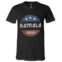 Vintage Kamala Harris 2024 For President Election V-Neck T-Shirt