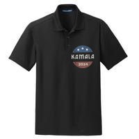 Vintage Kamala Harris 2024 For President Election Dry Zone Grid Polo