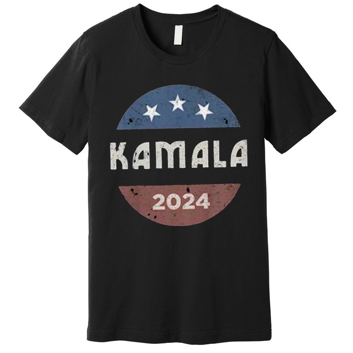 Vintage Kamala Harris 2024 For President Election Premium T-Shirt