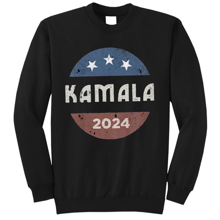 Vintage Kamala Harris 2024 For President Election Tall Sweatshirt