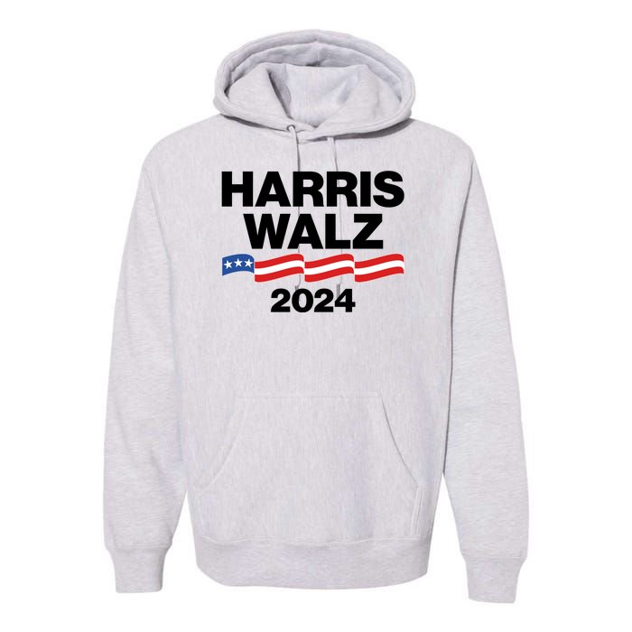 Vote Kamala Harris Tim Walz 2024 Election Premium Hoodie