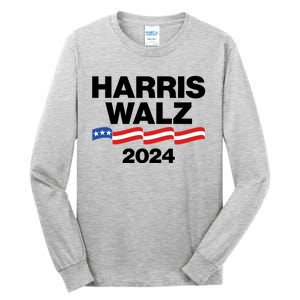 Vote Kamala Harris Tim Walz 2024 Election Tall Long Sleeve T-Shirt