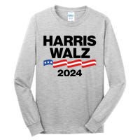 Vote Kamala Harris Tim Walz 2024 Election Tall Long Sleeve T-Shirt