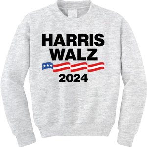 Vote Kamala Harris Tim Walz 2024 Election Kids Sweatshirt