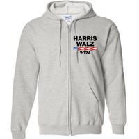 Vote Kamala Harris Tim Walz 2024 Election Full Zip Hoodie