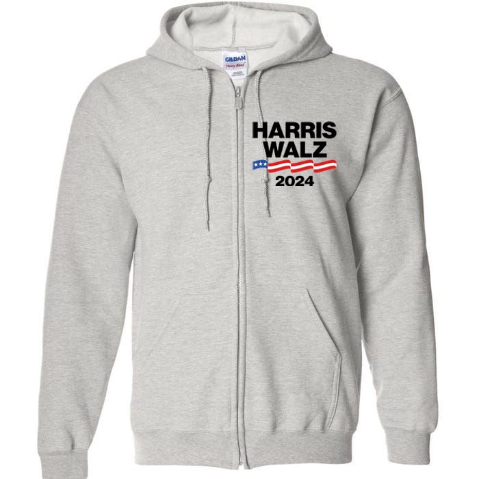 Vote Kamala Harris Tim Walz 2024 Election Full Zip Hoodie