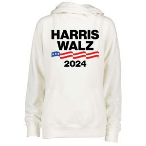 Vote Kamala Harris Tim Walz 2024 Election Womens Funnel Neck Pullover Hood