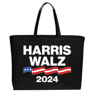 Vote Kamala Harris Tim Walz 2024 Election Cotton Canvas Jumbo Tote