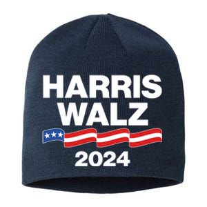 Vote Kamala Harris Tim Walz 2024 Election Sustainable Beanie