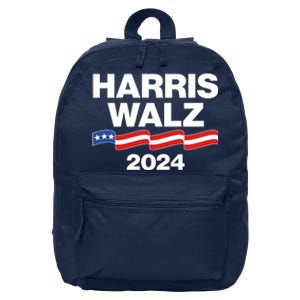 Vote Kamala Harris Tim Walz 2024 Election 16 in Basic Backpack