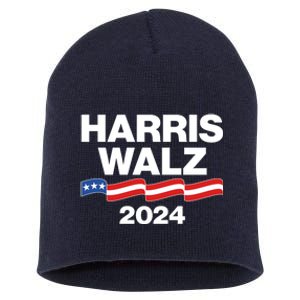 Vote Kamala Harris Tim Walz 2024 Election Short Acrylic Beanie