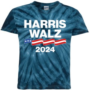 Vote Kamala Harris Tim Walz 2024 Election Kids Tie-Dye T-Shirt