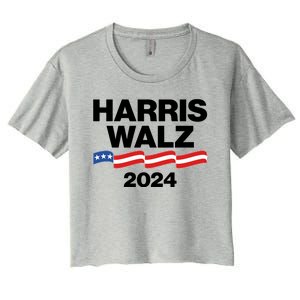 Vote Kamala Harris Tim Walz 2024 Election Women's Crop Top Tee