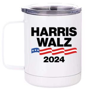 Vote Kamala Harris Tim Walz 2024 Election 12 oz Stainless Steel Tumbler Cup