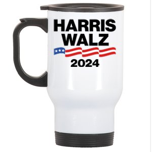 Vote Kamala Harris Tim Walz 2024 Election Stainless Steel Travel Mug