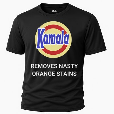 Vote Kamala Harris 2024 Removes Nasty Orange Stains Funny Cooling Performance Crew T-Shirt