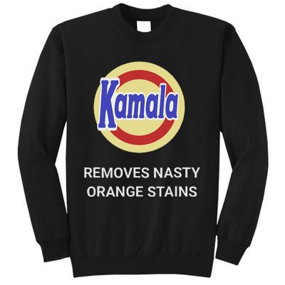 Vote Kamala Harris 2024 Removes Nasty Orange Stains Funny Sweatshirt