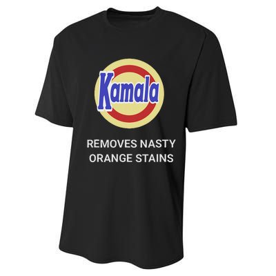 Vote Kamala Harris 2024 Removes Nasty Orange Stains Funny Performance Sprint T-Shirt