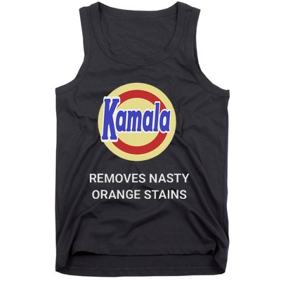 Vote Kamala Harris 2024 Removes Nasty Orange Stains Funny Tank Top