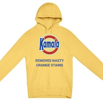 Vote Kamala Harris 2024 Removes Nasty Orange Stains Funny Premium Pullover Hoodie