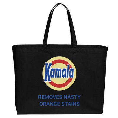 Vote Kamala Harris 2024 Removes Nasty Orange Stains Funny Cotton Canvas Jumbo Tote