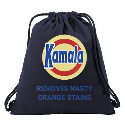 Vote Kamala Harris 2024 Removes Nasty Orange Stains Funny Drawstring Bag