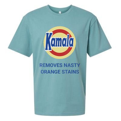 Vote Kamala Harris 2024 Removes Nasty Orange Stains Funny Sueded Cloud Jersey T-Shirt