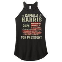 Vintage Kamala Harris 2024 For President Election Campaign Women's Perfect Tri Rocker Tank