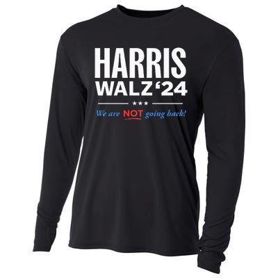 Vote Kamala Harris & Tim Walz 24 We Are Not Going Back Cooling Performance Long Sleeve Crew