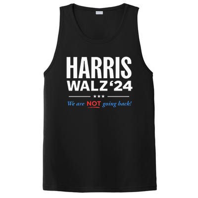 Vote Kamala Harris & Tim Walz 24 We Are Not Going Back PosiCharge Competitor Tank