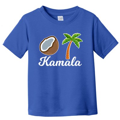 Vote Kamala Harris For President Fell Out Of A Coconut Tree Funny Gift Toddler T-Shirt