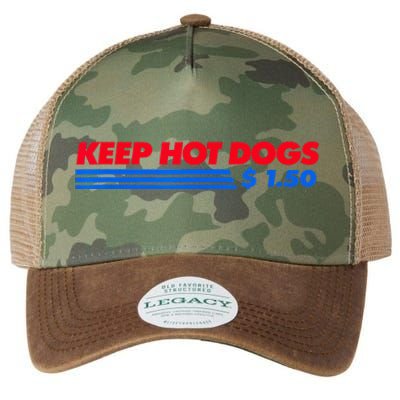 vintage Keep Hot Dogs $1.50 Legacy Tie Dye Trucker Hat