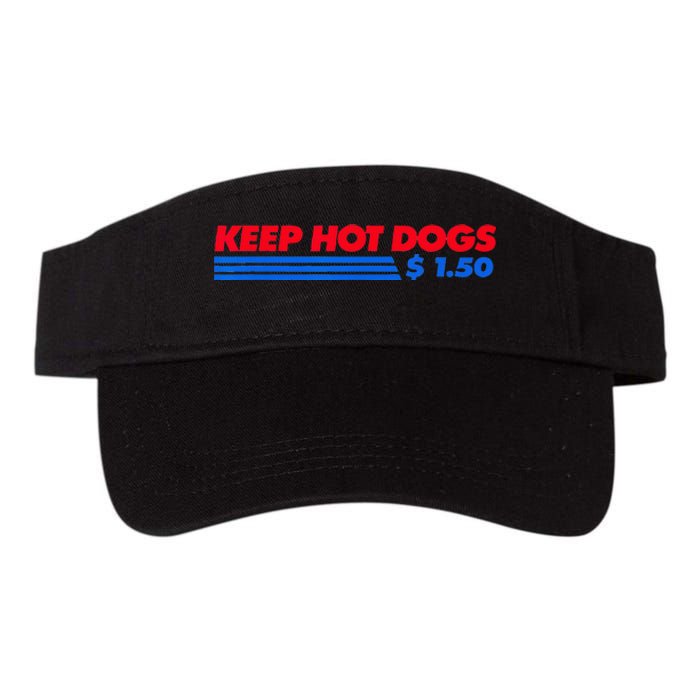 vintage Keep Hot Dogs $1.50 Valucap Bio-Washed Visor