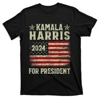 Vintage Kamala Harris 2024 For President Election Campaign T-Shirt