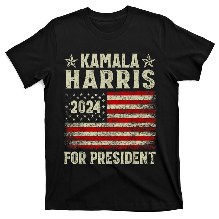 Vintage Kamala Harris 2024 For President Election Campaign T-Shirt