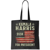 Vintage Kamala Harris 2024 For President Election Campaign Tote Bag