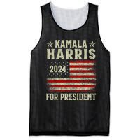 Vintage Kamala Harris 2024 For President Election Campaign Mesh Reversible Basketball Jersey Tank