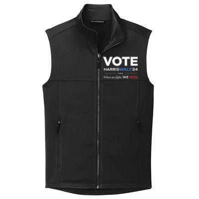 Vote Kamala Harris & Tim Walz 24 When We Fight We Win Collective Smooth Fleece Vest