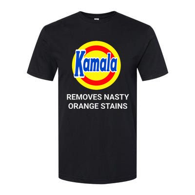 Vote Kamala Harris 2024 Removes Nasty Orange Stains Funny Softstyle CVC T-Shirt