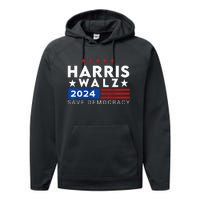 Vote Kamala Harris Tim Walz V.P Vice President 47th 2024 Performance Fleece Hoodie