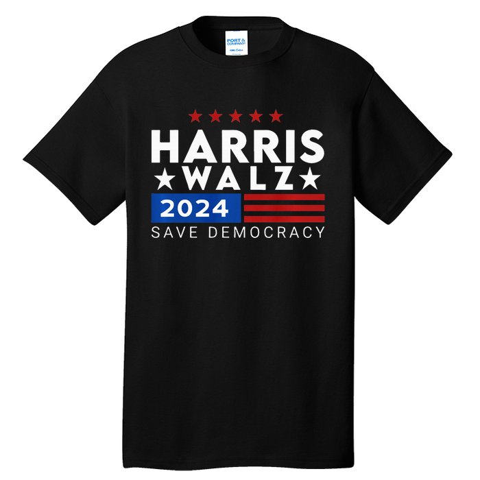 Vote Kamala Harris Tim Walz V.P Vice President 47th 2024 Tall T-Shirt