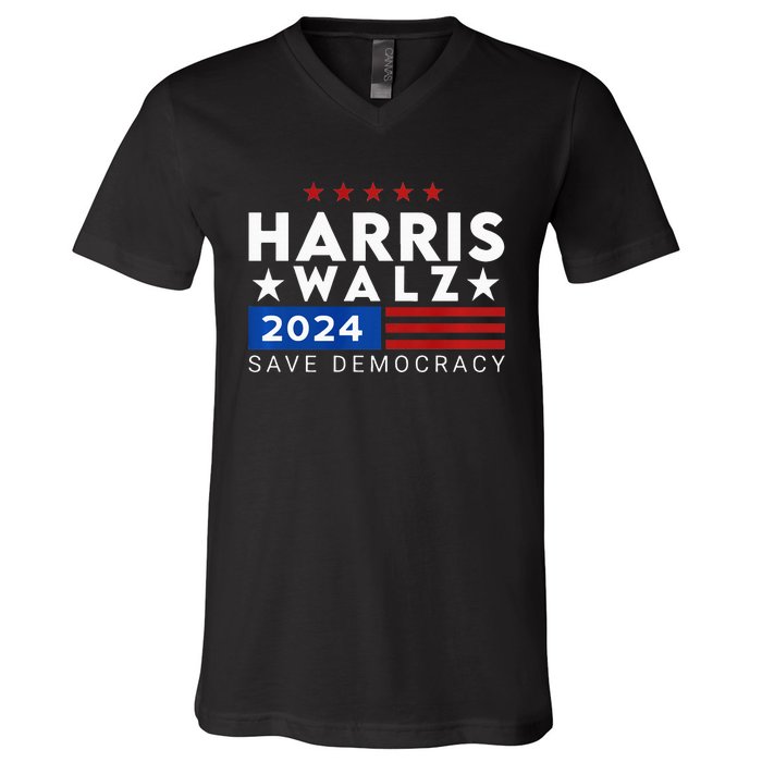 Vote Kamala Harris Tim Walz V.P Vice President 47th 2024 V-Neck T-Shirt