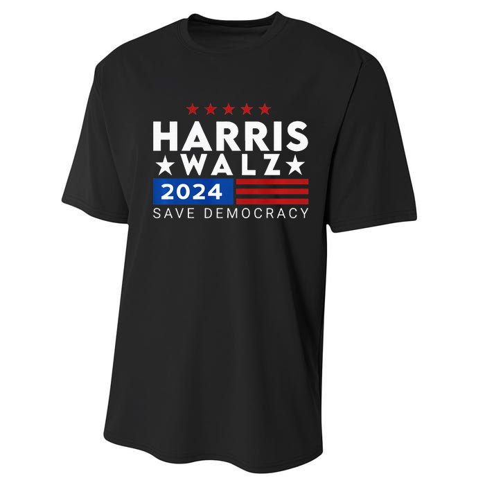 Vote Kamala Harris Tim Walz V.P Vice President 47th 2024 Performance Sprint T-Shirt