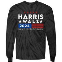 Vote Kamala Harris Tim Walz V.P Vice President 47th 2024 Tie-Dye Long Sleeve Shirt