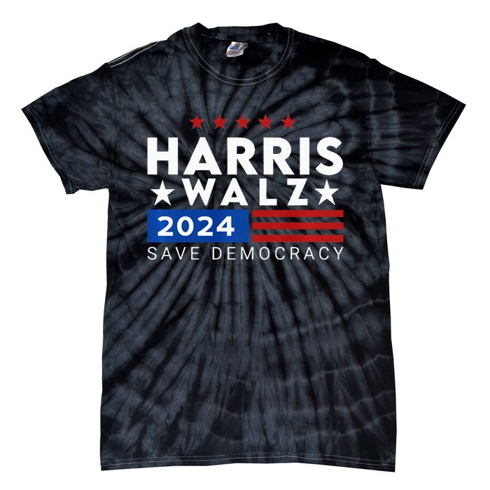 Vote Kamala Harris Tim Walz V.P Vice President 47th 2024 Tie-Dye T-Shirt