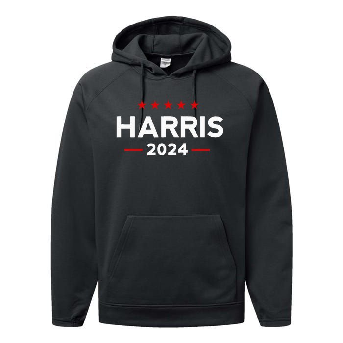 Vote Kamala Harris For Presidential Election 2024 Performance Fleece Hoodie